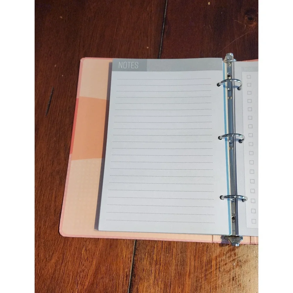 Today Is The Day Daily Planner Calendar Journal Spiral Hardcover Peach‎ Color